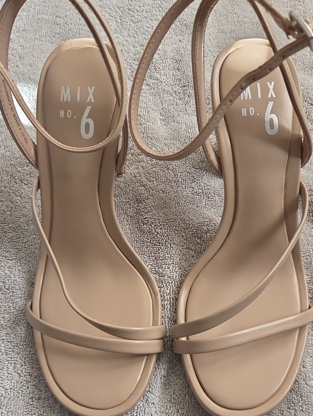 Mix No. 6 Beige Strappy Ankle-Sandal